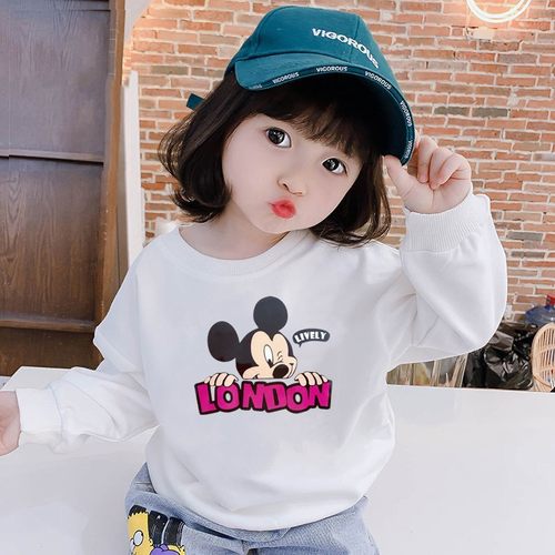 宝宝秋装上衣新款女童卫衣童装小孩子可爱百搭春秋衣服秋宽松衣服