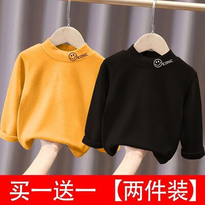 单/两件儿童双面德绒自发热秋冬