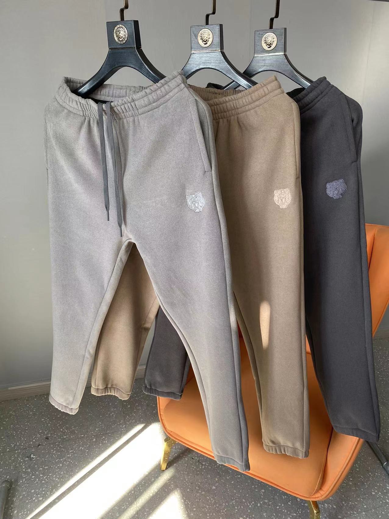 加厚奥粒绒保暖运动休闲裤卫裤男