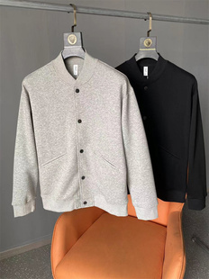 超值福利!五明治空气层!秋冬男士软糯舒适时尚棒球领夹克外套潮