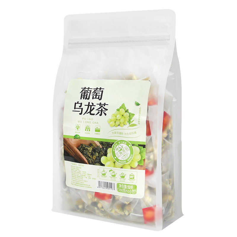 50小包葡萄乌龙茶包茉莉花茶叶水果茶袋泡茶冷泡茶蜜桃白桃花果茶