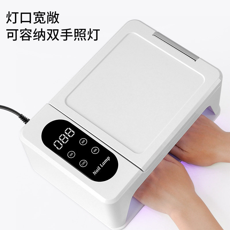 双手手枕美甲灯穿戴甲大空间光疗灯uv灯大功率美甲机美甲烤灯速干