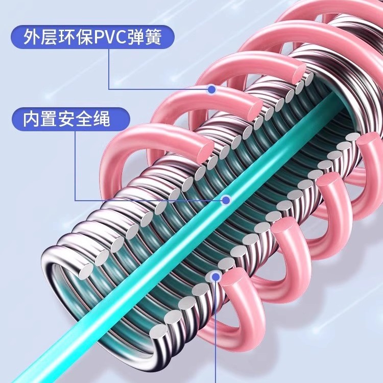 呼啦圈弹簧收腹加重不伤腰女瘦肚子减小腹软体健身瘦身折叠收纳