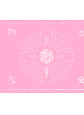 加厚380G 70*50CM7050带刻度烹饪和面防溢水擀面烘焙垫硅胶揉面垫