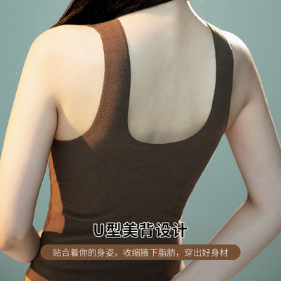8864秋冬新品蕾丝宽肩带轻薄舒适修身显瘦内搭外穿美背内衣