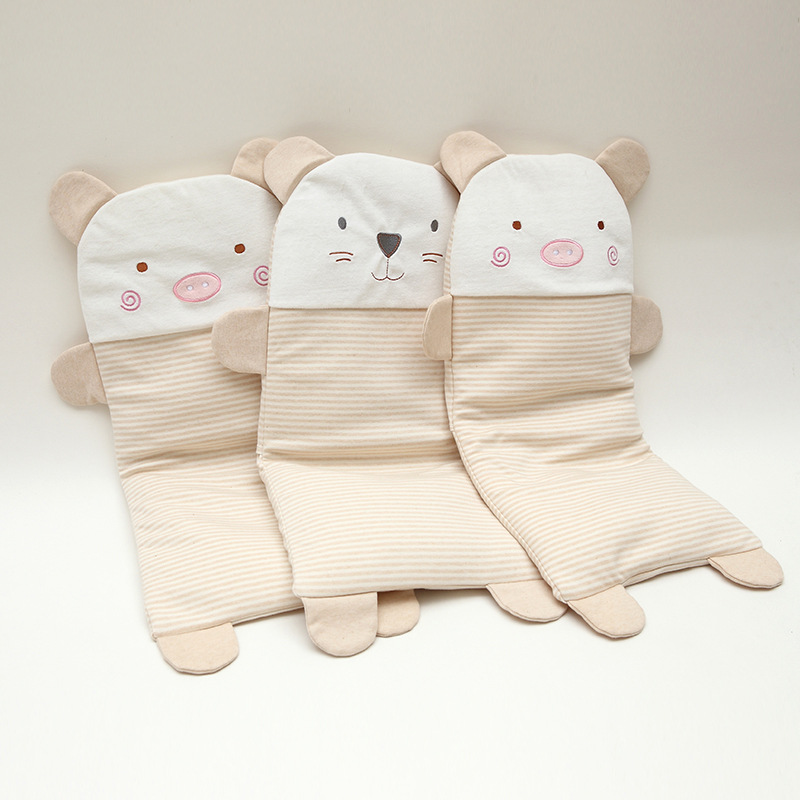 婴儿枕儿童枕头婴儿定型枕新生宝宝防偏头卡通彩棉枕嬰兒枕頭