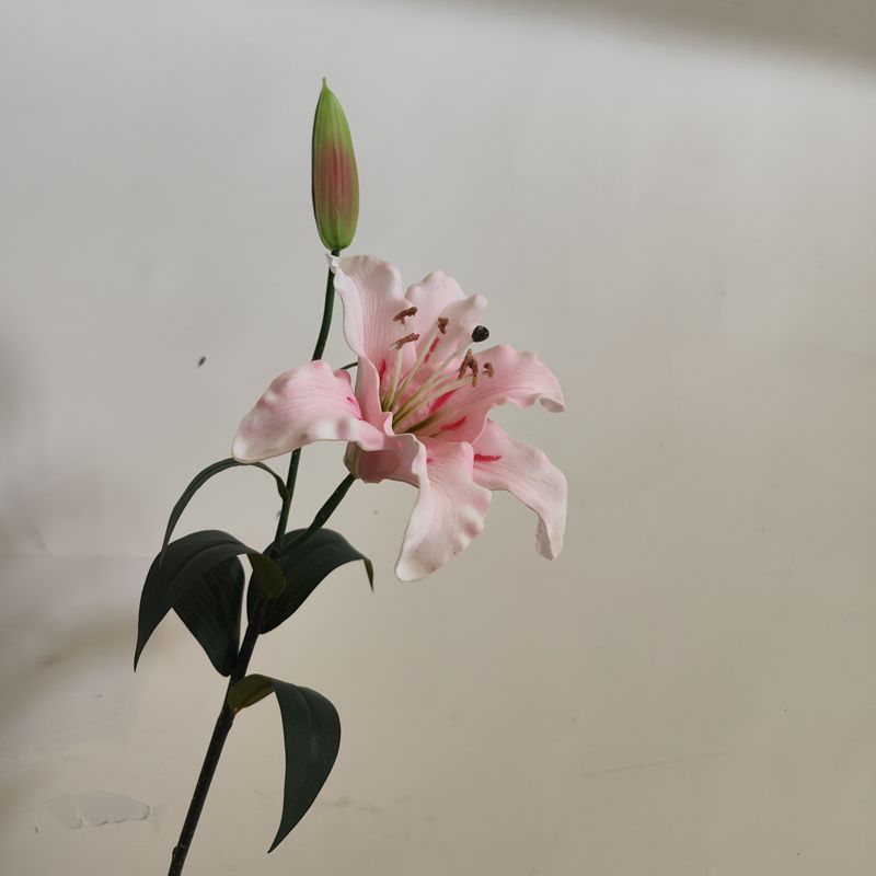 pu两头百合仿真花套装客