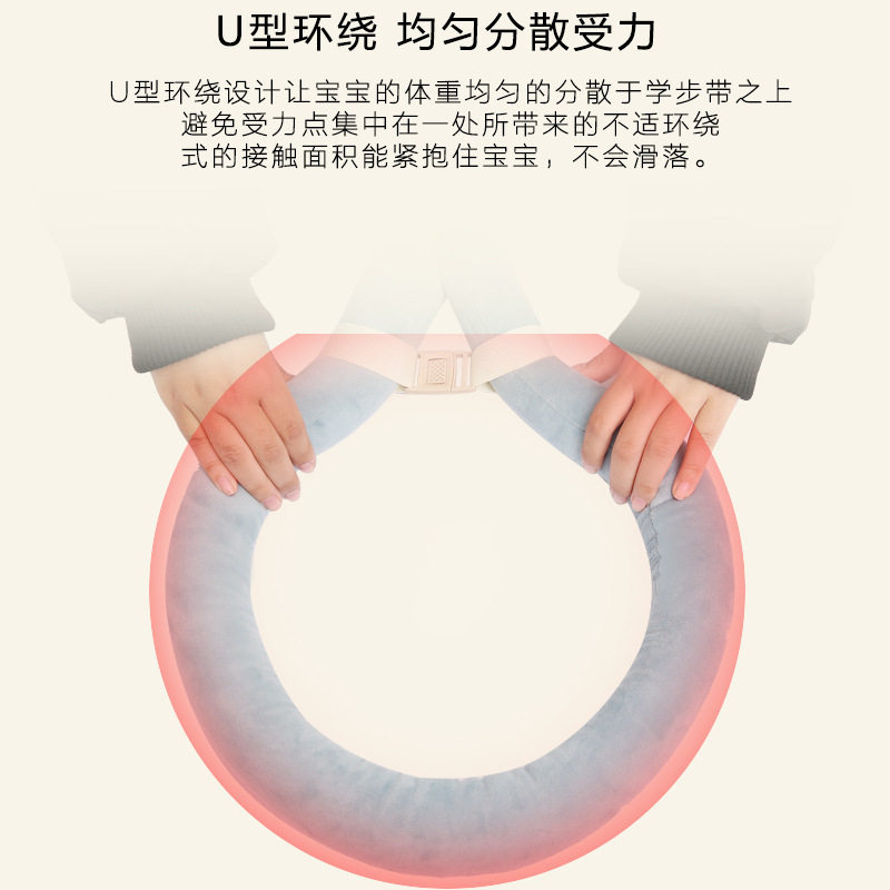 宝宝提篮式学步带婴幼儿学走路护腰防摔防勒婴儿童牵引绳夏季薄款