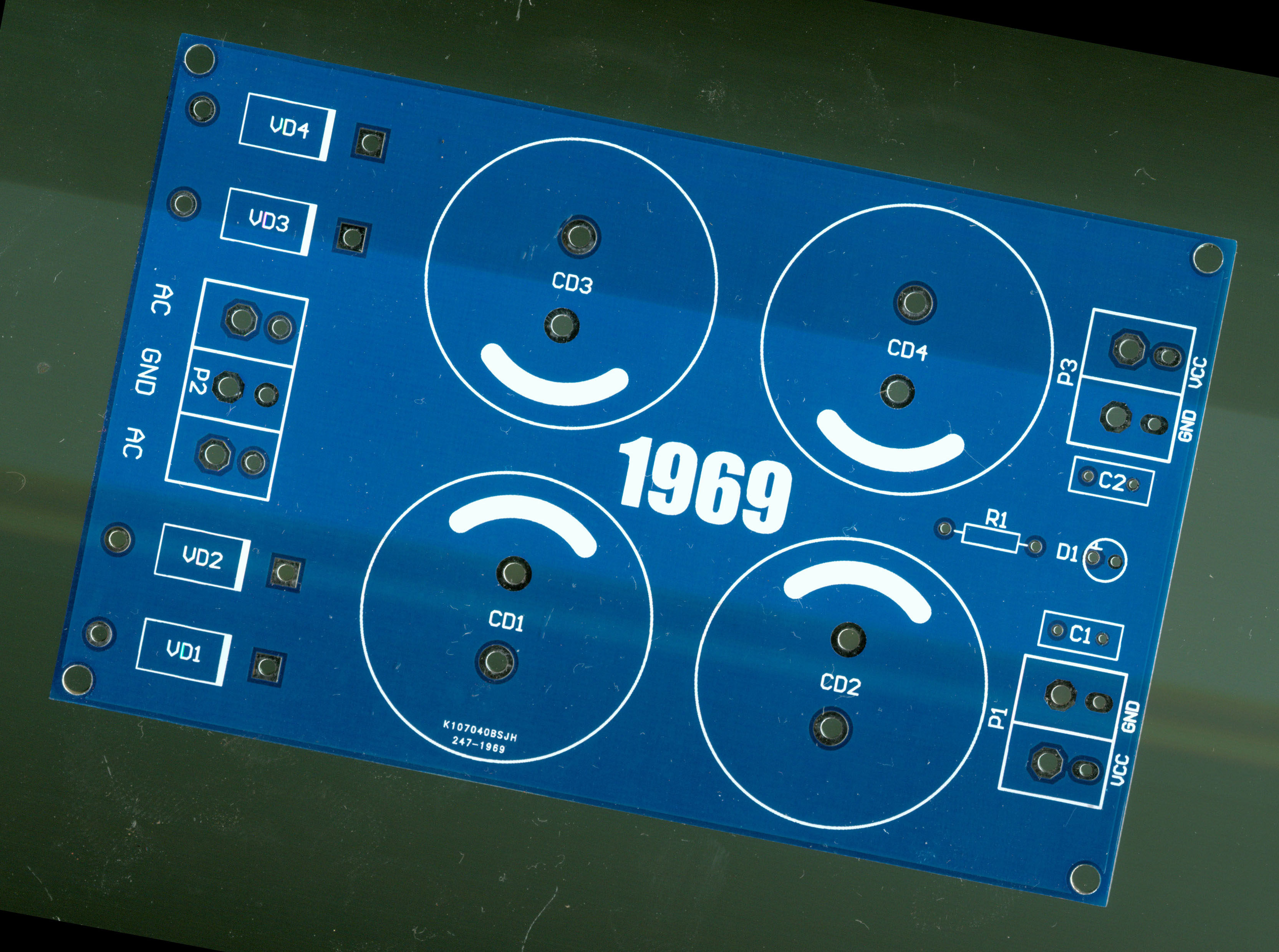 1969专用整流滤波板 整流滤波板 功放整滤波板 单电源7.2万uf