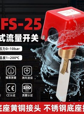 水流开关水泵流量计HFS-20控制器传感器靶式HFS-25电子气压表数显