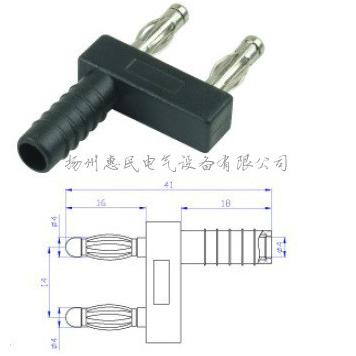 2mm/4mm香蕉插头短路插头2公转1