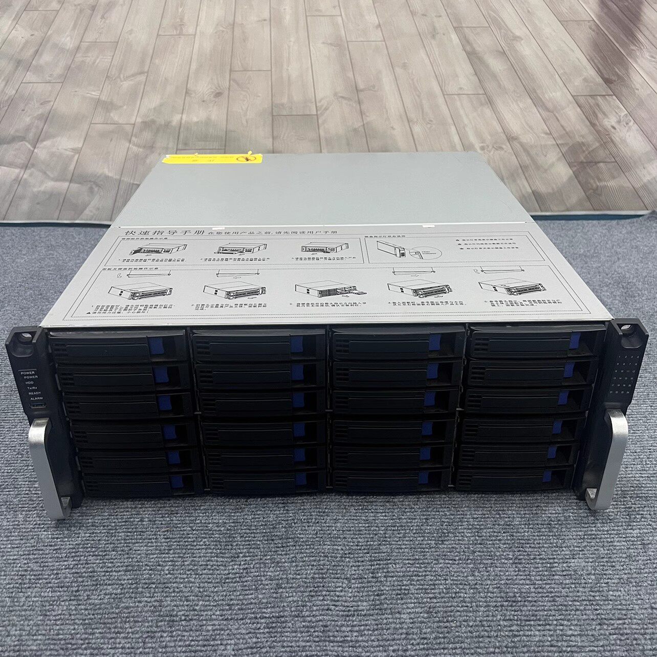 DS-96128N-I24海康威视128路24盘位录像机96128N-I24/H支持1200万