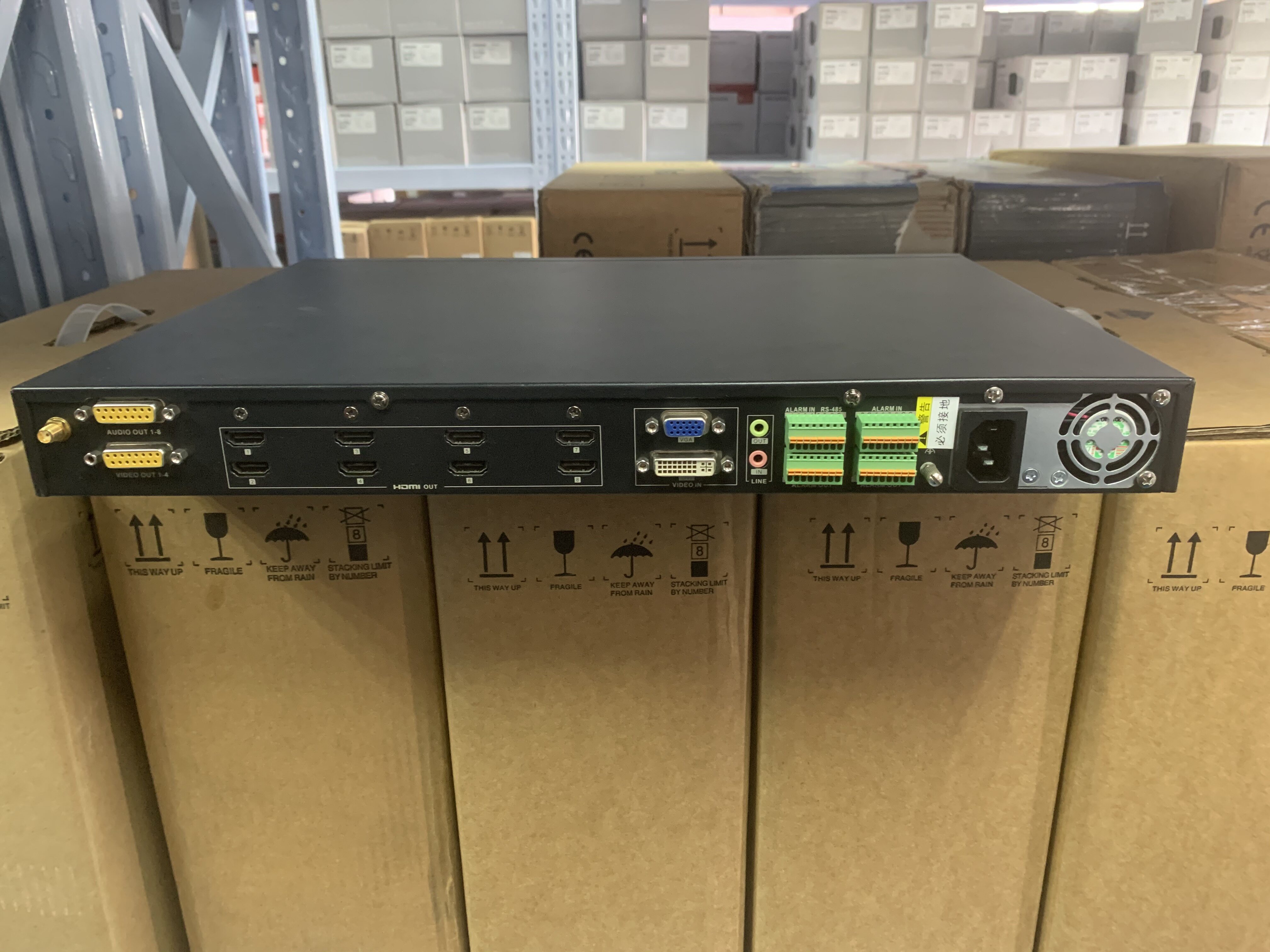 二手海康威视DS-6908UD充新95新8路H265编码视频解码器（带包装）
