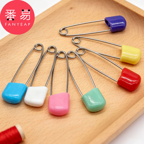 别针B1pn008-彩色金属面包头别针固定衣服回形扣针简易曲别针