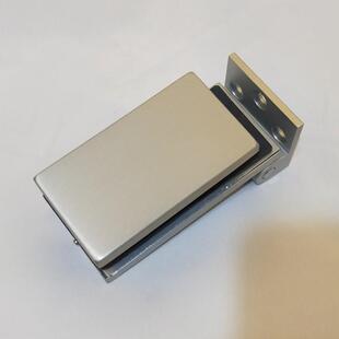 B005B铝合页无框玻璃门铰链铝氧化哑黑玻璃门合页五金配件