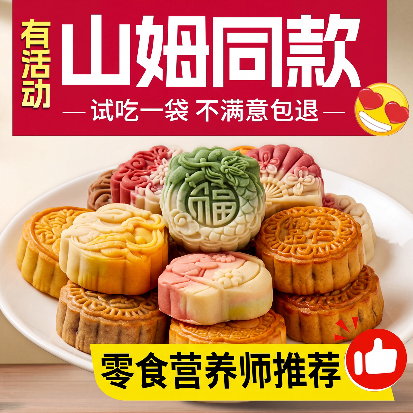 【央妈推荐】中秋月饼带礼盒新款传统糕点水果馅广式月饼送礼y