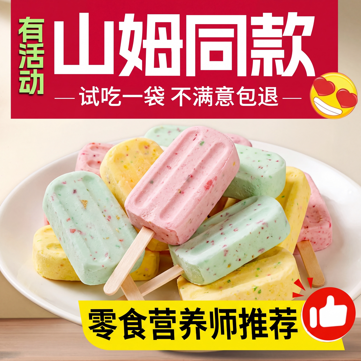 【央妈推荐】儿童跳跳糖奶棒益生元雪糕牛奶棒棒糖果旗舰店零食y