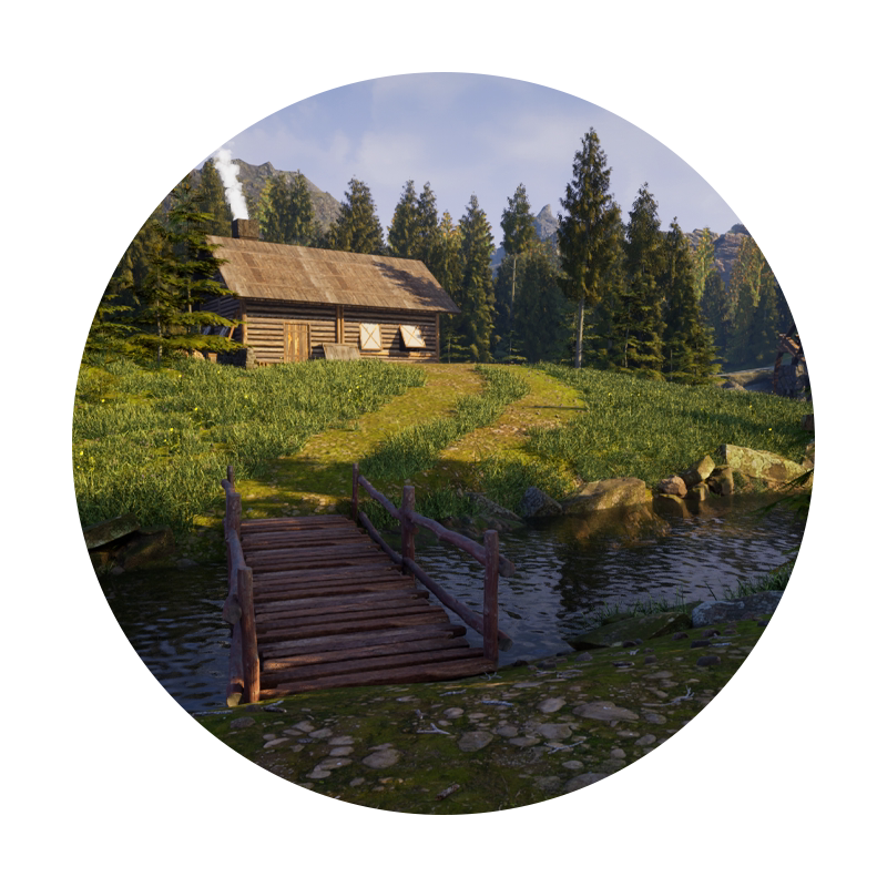 3dMax/UE5教程场景美术入门森林小屋UV拆分全流程教学视频课程