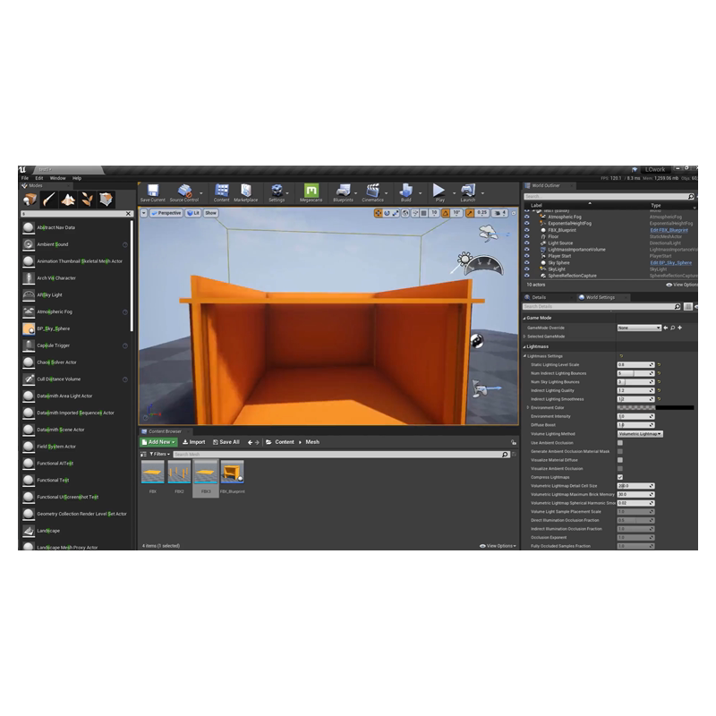 翼狐UE4 4.24场景教程创造你的世界虚幻4引擎工具零基础视频课程