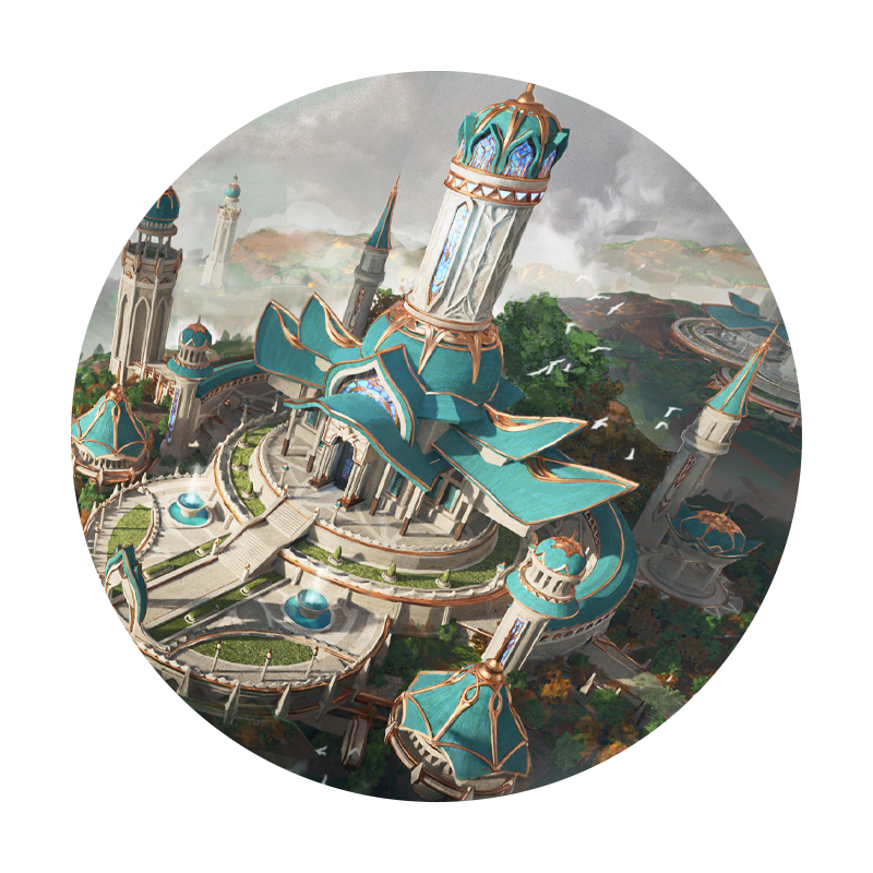 Blender/PS教程场景概念设计林海圣堂三辅二建模渲染合成视频课程