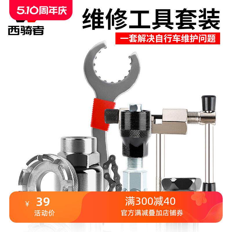 适用捷安特自行车维修工具套装登山车修车公路车修理飞轮中配件