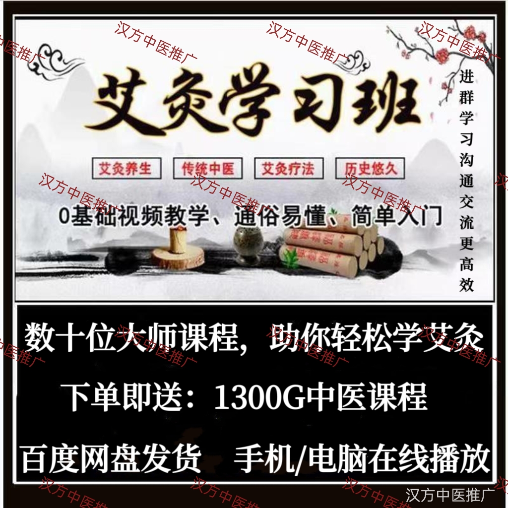 艾灸课程中医零基础自学艾灸