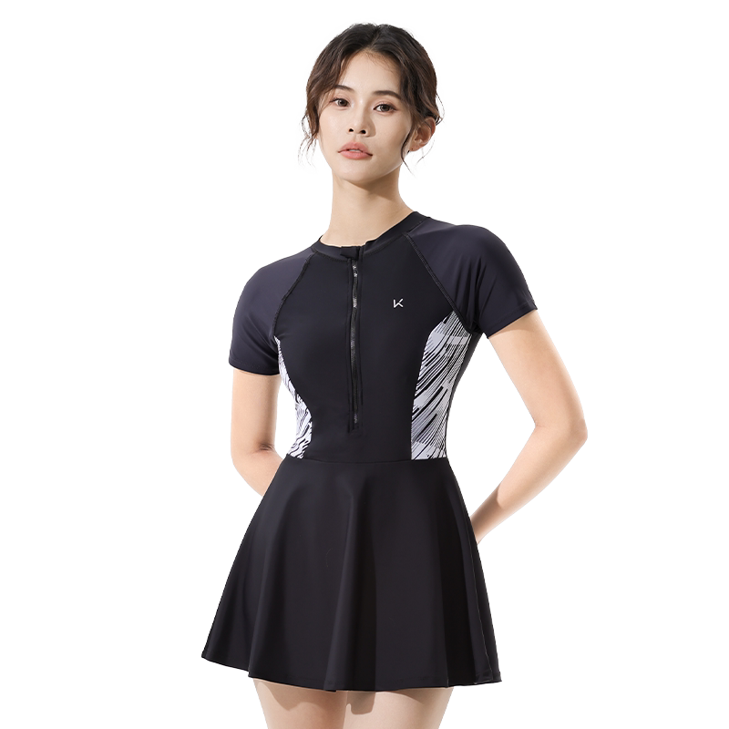 Keep裙式女士泳衣女孩遮肉