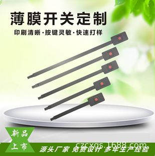 销售单键薄膜开关面板|电器pvc按键薄膜开关|电子导通引线面板