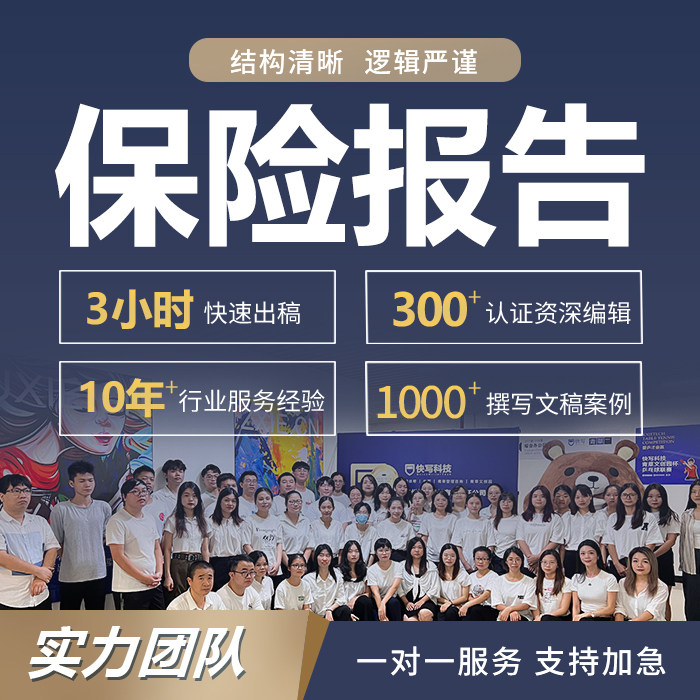代写保险报告公司经营数据分析管理制度细则财险工作计划总结规划
