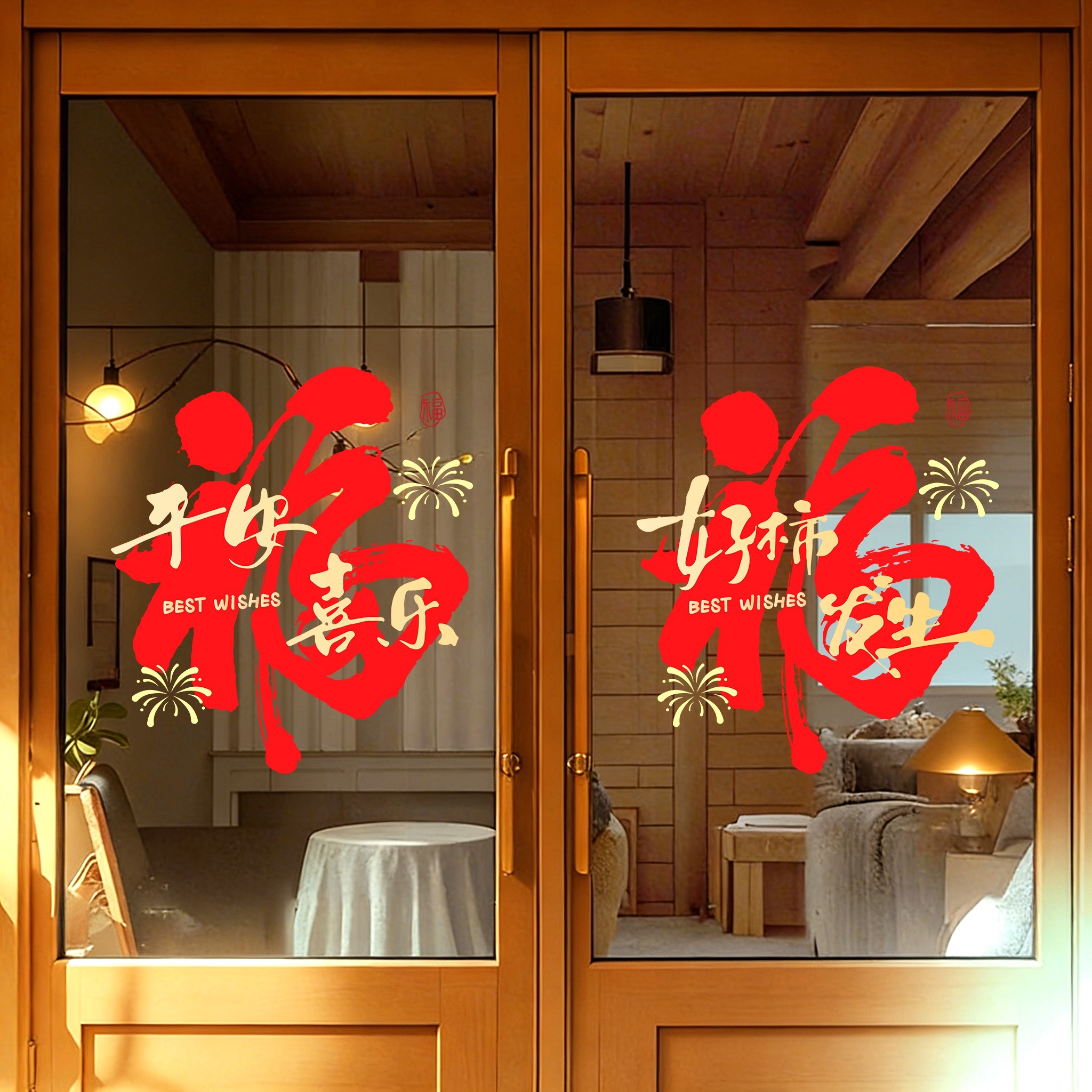 2026福字窗花贴纸过年装饰客厅阳台厨房乔迁玻璃推拉门装饰静电贴,节庆用品/礼品,福字/窗花/窗贴,淘宝优惠券,粉丝福利购,淘宝优惠卷
