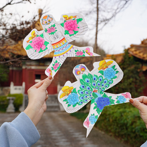 飞舞迷你掌上装饰手工绘画风筝