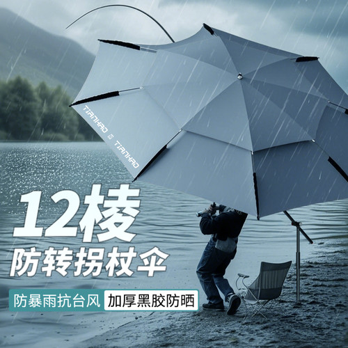 专业钓鱼伞整杆12棱遮阳垂钓伞