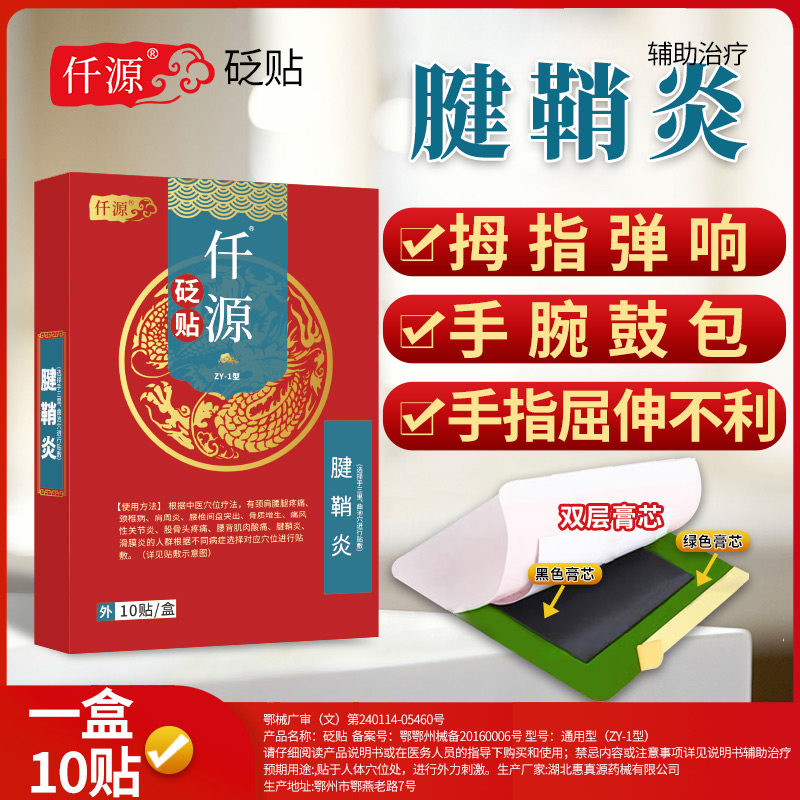 腱鞘炎|手腕鼓包拇指弹响千迁元原手指屈伸不利|砭贴