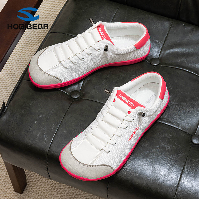 HOBIBEAR宽头大码女鞋2026夏季新款平底赤足鞋健身鞋防滑耐磨4E鞋