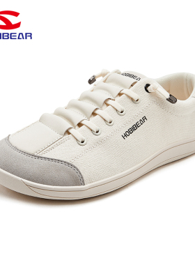 HOBIBEAR赤足宽头大码4e男款零落差2025新款薄底赛车鞋一脚蹬男鞋