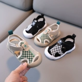 Детские сандалии, летняя детская нескользящая обувь для раннего возраста для мальчиков, из натуральной кожи, мягкая подошва