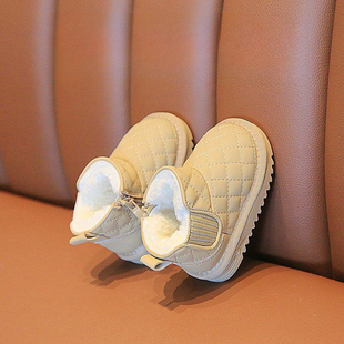 小童学步鞋 6岁女童鞋 潮2 冬季 软底鞋 男宝宝雪地靴儿童加绒棉鞋