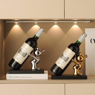 葡萄酒客a厅潮流装饰品创意红酒托酒杯架托置物架酒架轻奢酒柜摆