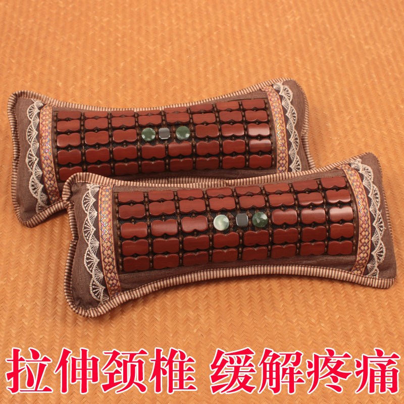 夏季凉席护颈椎茉莉花枕头枕芯助睡眠F宿舍单人圆柱枕颈椎专用枕