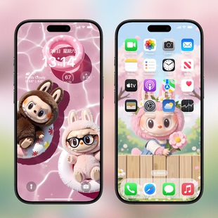 Labubu拉布布壁纸素材手机电脑ipad平板4k8k高清壁纸苹果锁屏动态