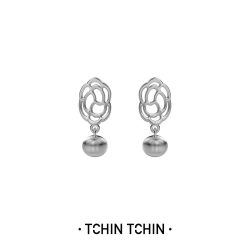 TCHINTCHIN 度假系列 镂空手工树纹肌理mini耳坠