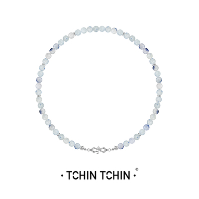 TCHINTCHIN蓝线石青花瓷色项链