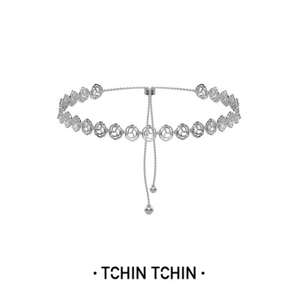 TCHINTCHIN 度假系列 镂空手工树纹肌理项链/chocker
