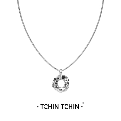 TCHINTCHIN情侣锤纹肌理项链