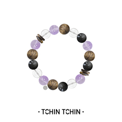 TCHINTCHIN 紫色密语 沉香水晶手串