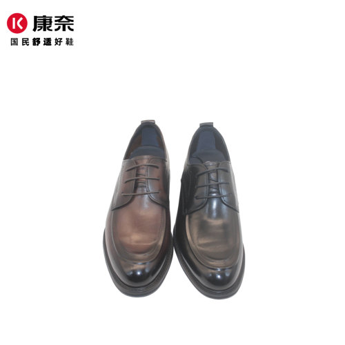 康奈男真皮德比正装耐磨皮鞋