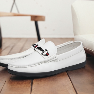 康奈男鞋专柜同款真皮软底软面套脚舒适潮流休闲豆豆鞋11131005