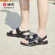 男夏外穿开车运动休闲防滑防臭沙滩鞋 康奈男鞋 真皮凉鞋 11243468