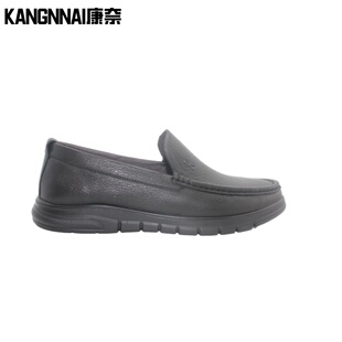 康奈男鞋舒适软面羊皮套脚乐福商务休闲百搭皮鞋11233420
