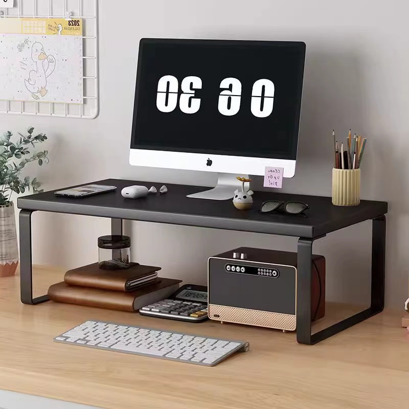 台式电脑抬高架办公室桌面